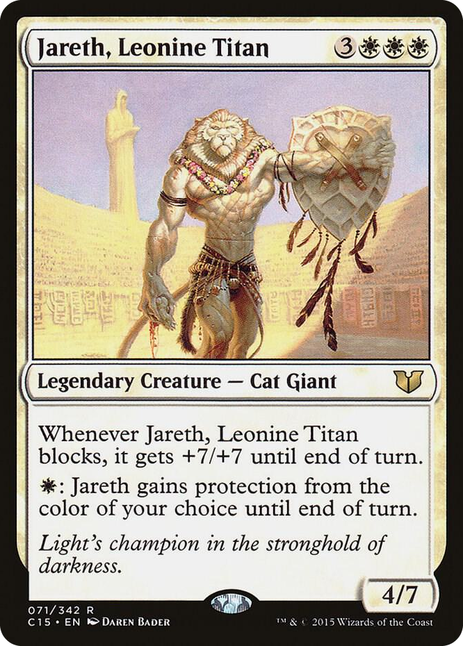 Jareth, Leonine Titan #71 R - Commander 2015 Pokemon card