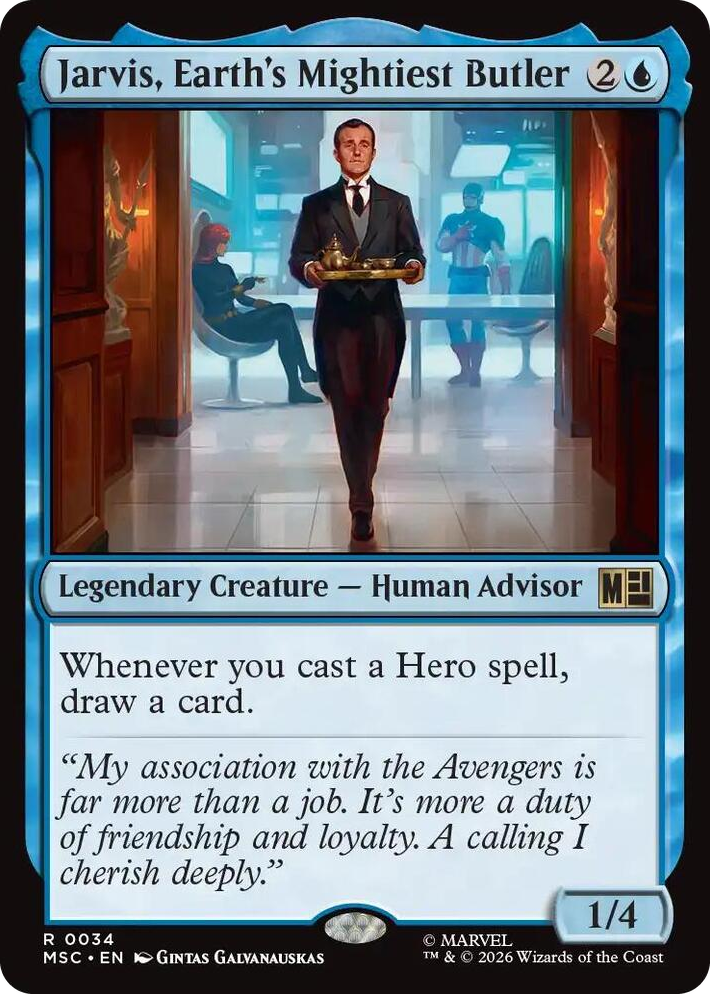 0034 Jarvis, Earth's Mightiest Butler R Commander: Marvel Super Heroes
