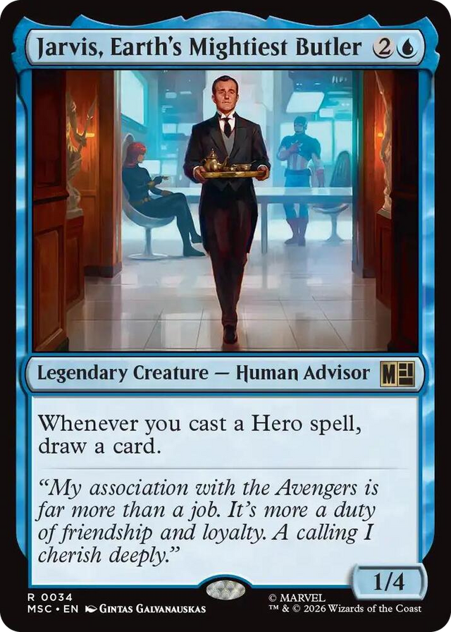 0034 Jarvis, Earth's Mightiest Butler R Commander: Marvel Super Heroes