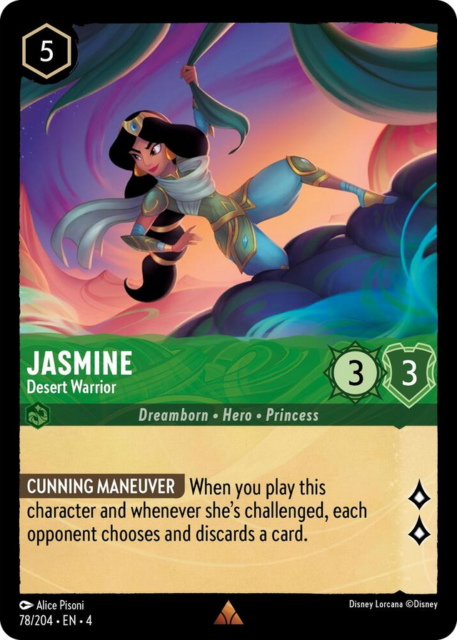0078 Jasmine - Desert Warrior Rare Ursula's Return
