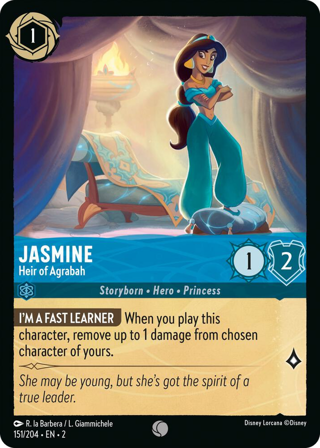 0151 Jasmine - Heir of Agrabah Common Rise of the Floodborn