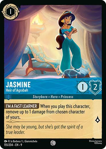 0155 Jasmine - Heir of Agrabah Common Fabled