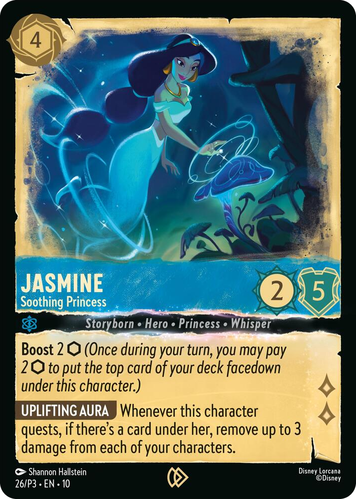 0026 Jasmine - Soothing Princess Promo Disney Lorcana Promo Cards