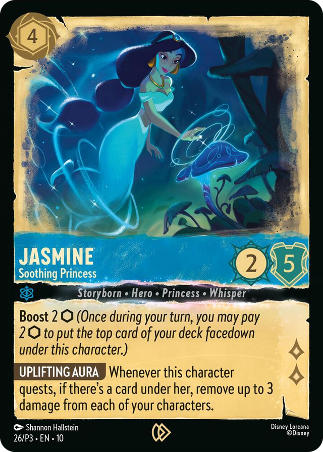 0026 Jasmine - Soothing Princess Promo Disney Lorcana Promo Cards