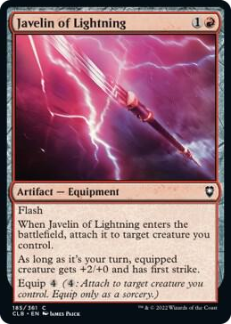 0185 Javelin of Lightning C Commander Legends: Battle for Baldur's Gate