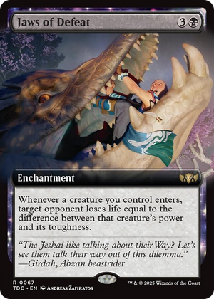 0067 Jaws of Defeat (Extended Art) R Commander: Tarkir: Dragonstorm