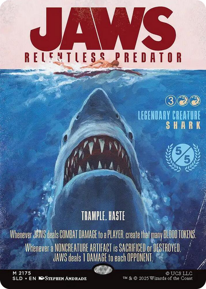 Jaws, Relentless Predator #2175 M - Secret Lair Drop Series Pokemon card