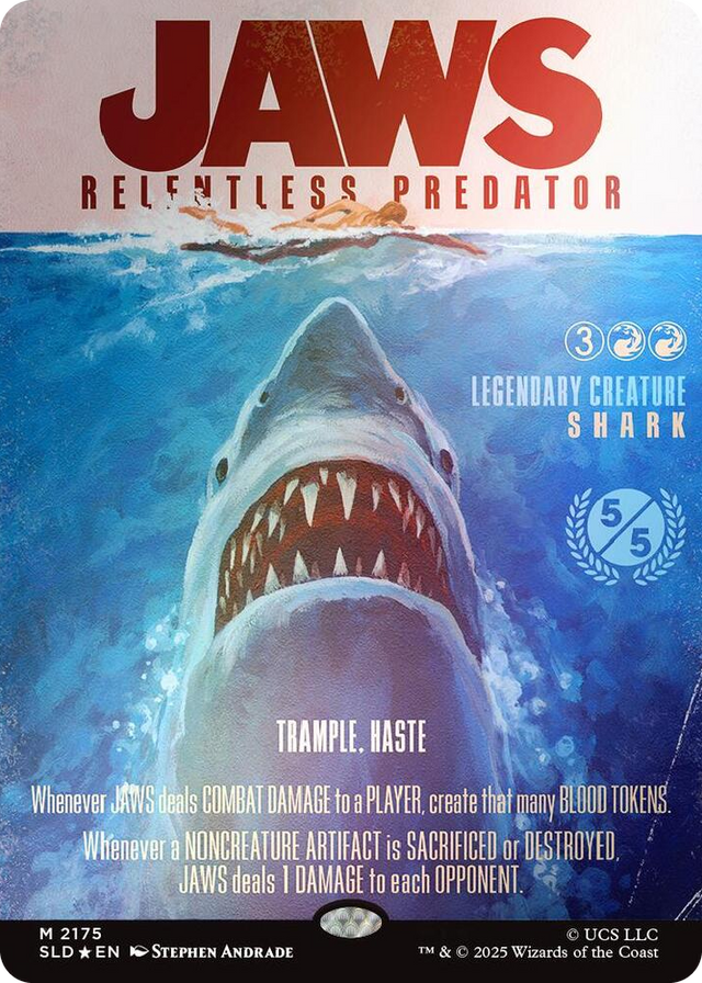 2175 Jaws, Relentless Predator (Rainbow Foil) M Secret Lair Drop Series