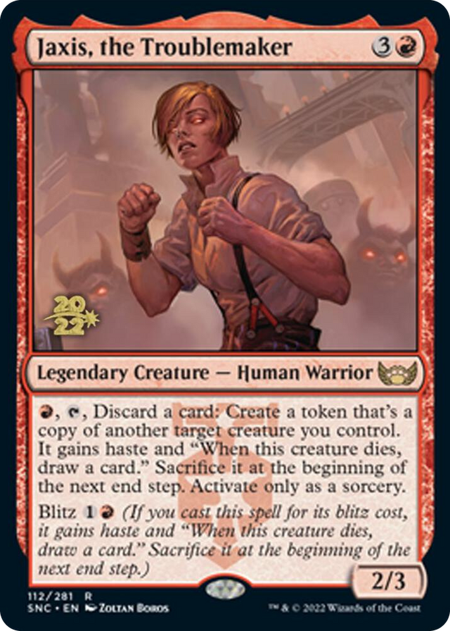 0112 Jaxis, the Troublemaker R Prerelease Cards