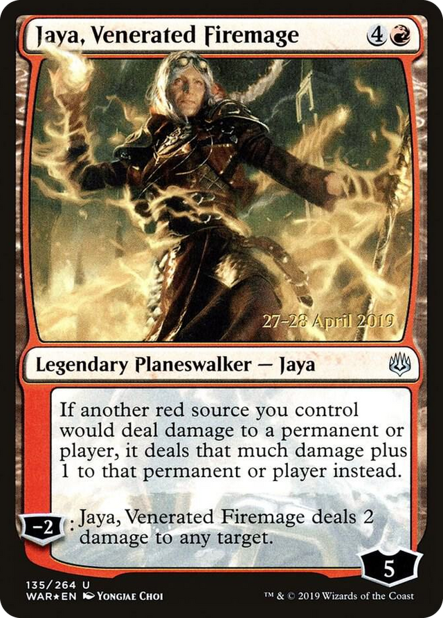 0135 Jaya, Venerated Firemage U Prerelease Cards