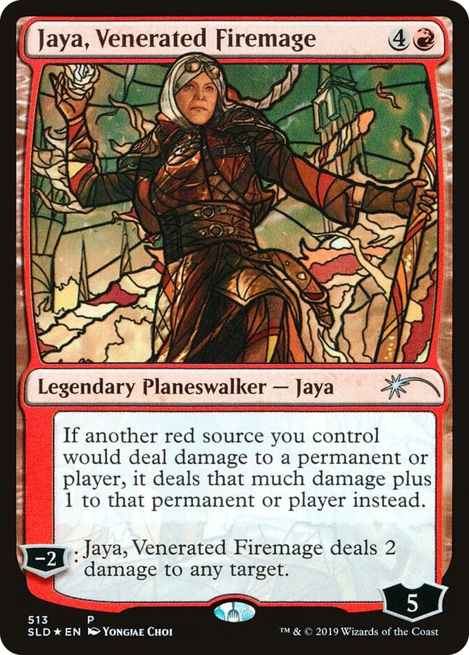 Jaya, Venerated Firemage (Stained Glass) #513 P - Secret Lair Drop Series Pokemon card