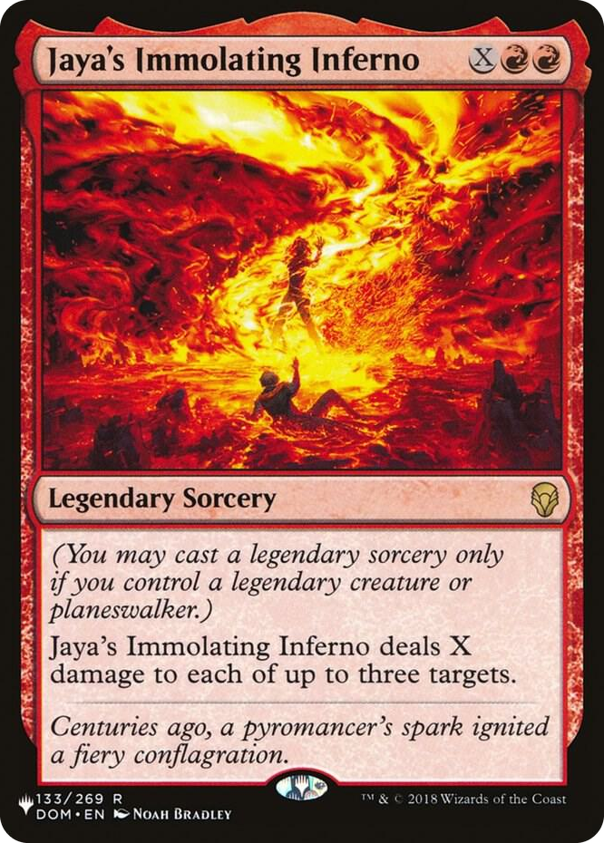 Jaya's Immolating Inferno #133 R - The List Reprints Pokemon card