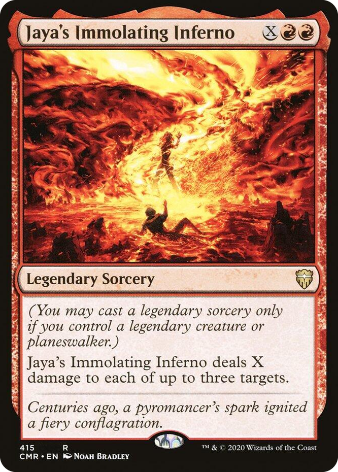 Jaya's Immolating Inferno #415 R - Commander Legends Pokemon card