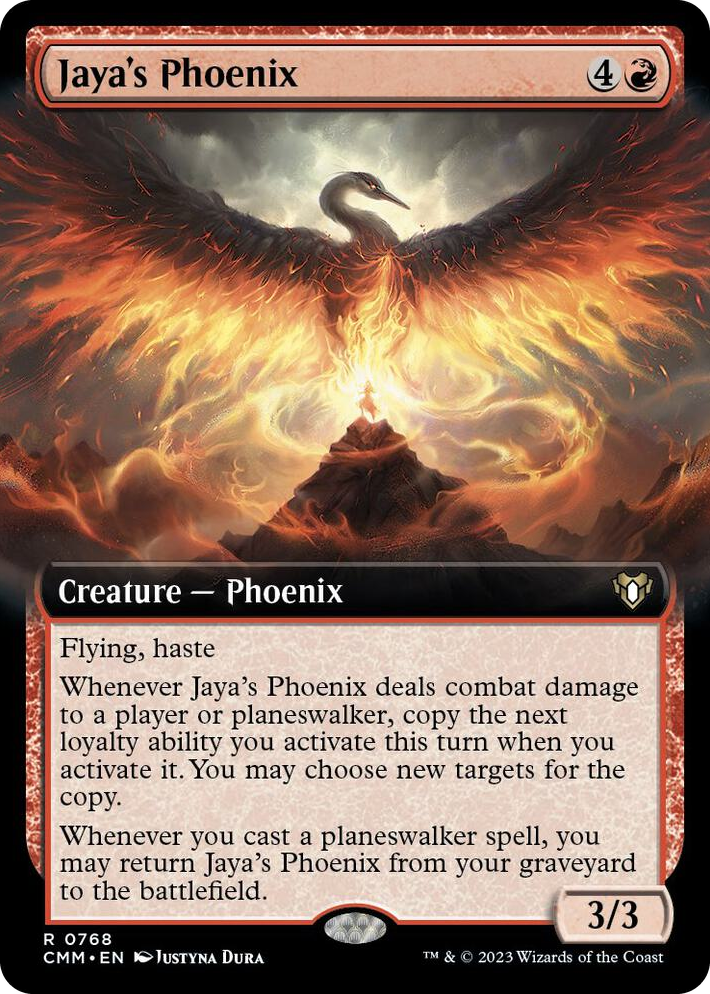 0768 Jaya's Phoenix (Extended Art) R Commander Masters