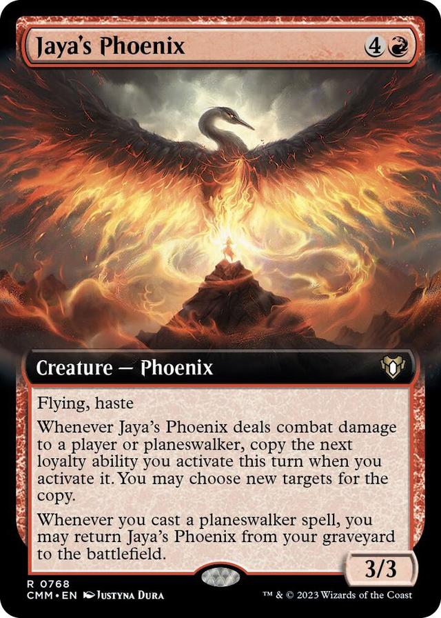 0768 Jaya's Phoenix (Extended Art) R Commander Masters