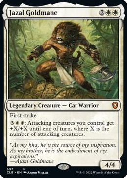 0697 Jazal Goldmane M Commander Legends: Battle for Baldur's Gate
