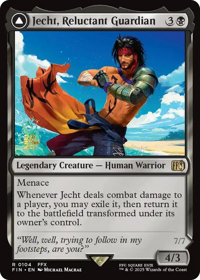 0104 Jecht, Reluctant Guardian R Prerelease Cards