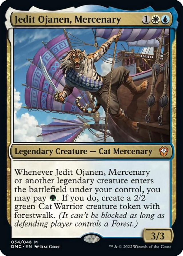 0034 Jedit Ojanen, Mercenary M Commander: Dominaria United