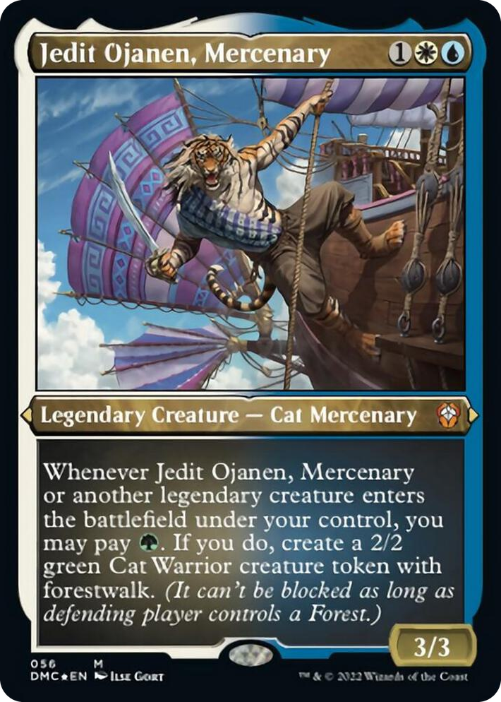 0056 Jedit Ojanen, Mercenary (Foil Etched) M Commander: Dominaria United