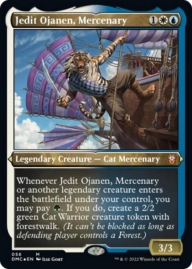 0056 Jedit Ojanen, Mercenary (Foil Etched) M Commander: Dominaria United