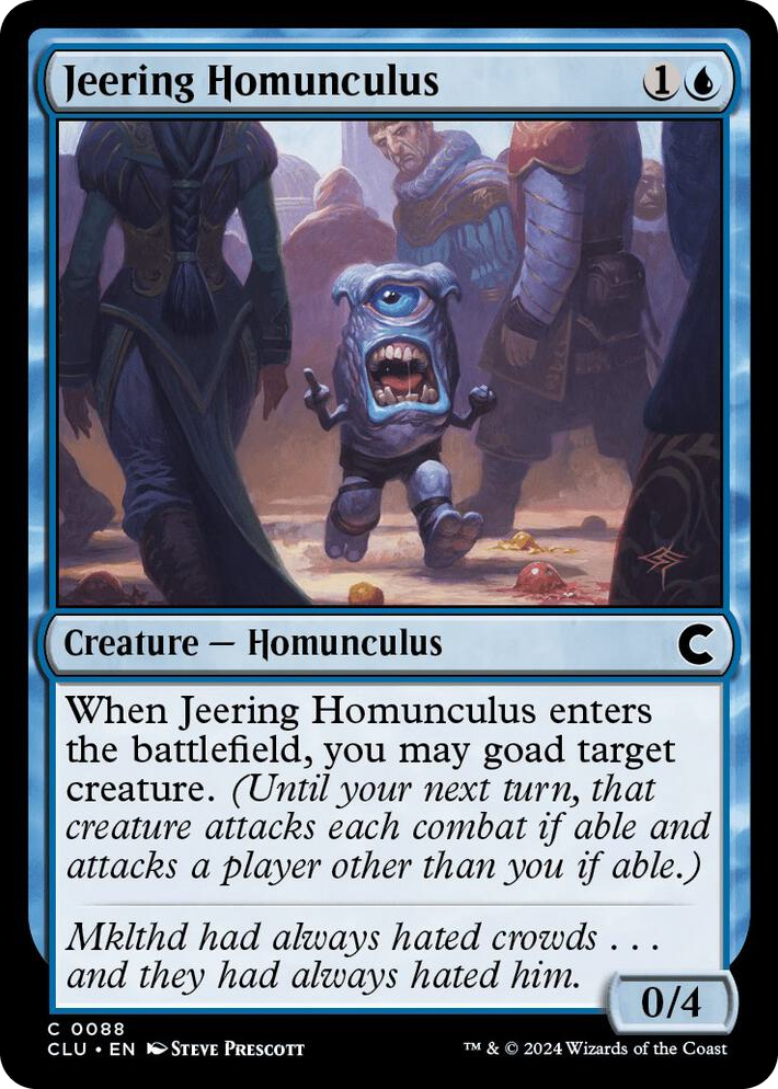 0088 Jeering Homunculus C Ravnica: Clue Edition