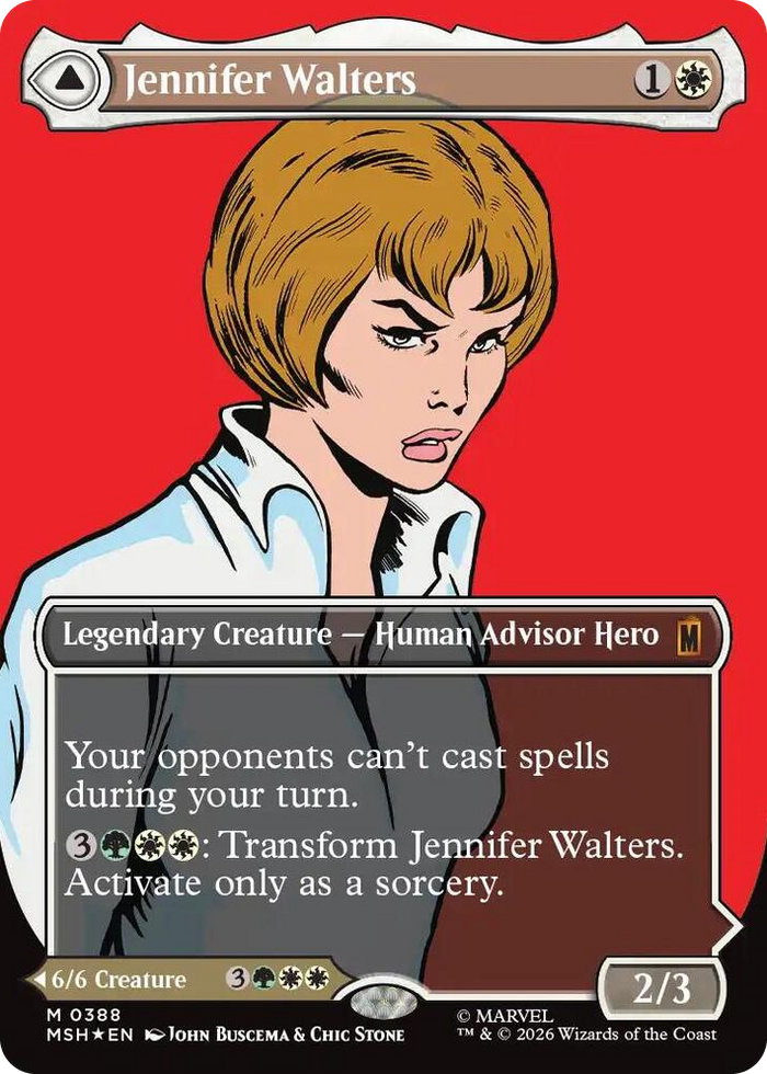 Jennifer Walters (Borderless) (0388) #388 M - Marvel Super Heroes Pokemon card
