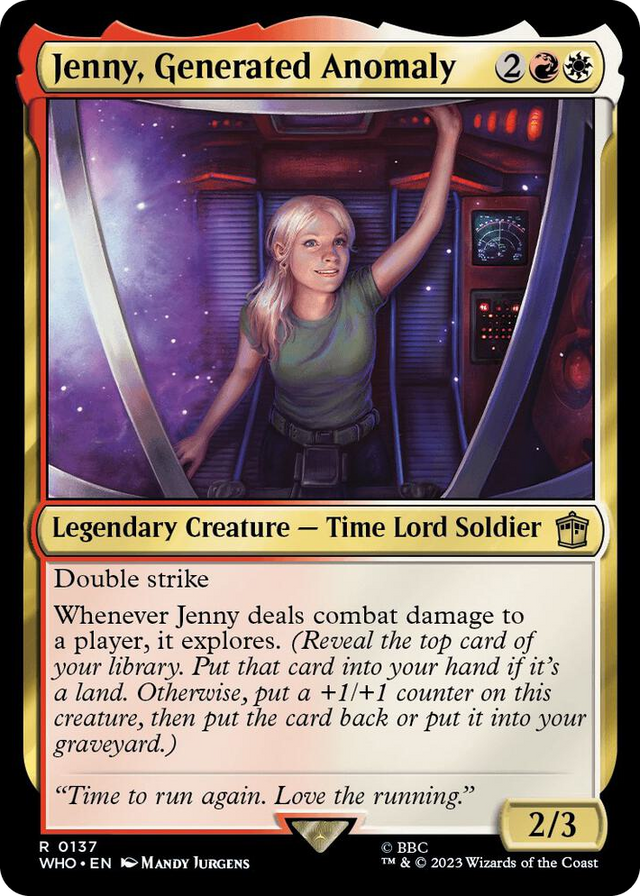 0137 Jenny, Generated Anomaly R Universes Beyond: Doctor Who