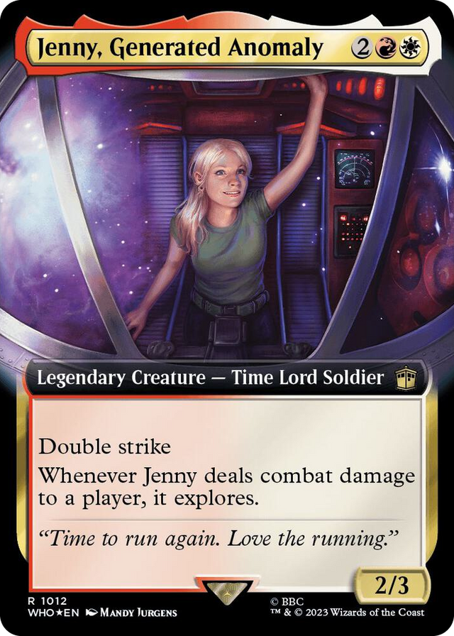 1012 Jenny, Generated Anomaly (Extended Art) (Surge Foil) R Universes Beyond: Doctor Who