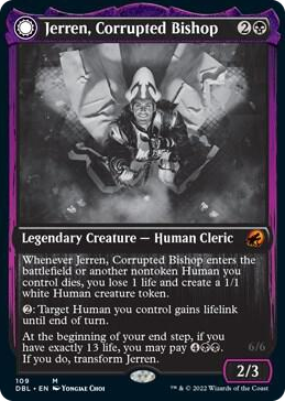 Jerren, Corrupted Bishop #109 M - Innistrad: Double Feature Pokemon card