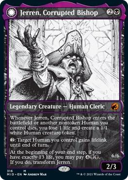 0316 Jerren, Corrupted Bishop (Showcase) M Innistrad: Midnight Hunt