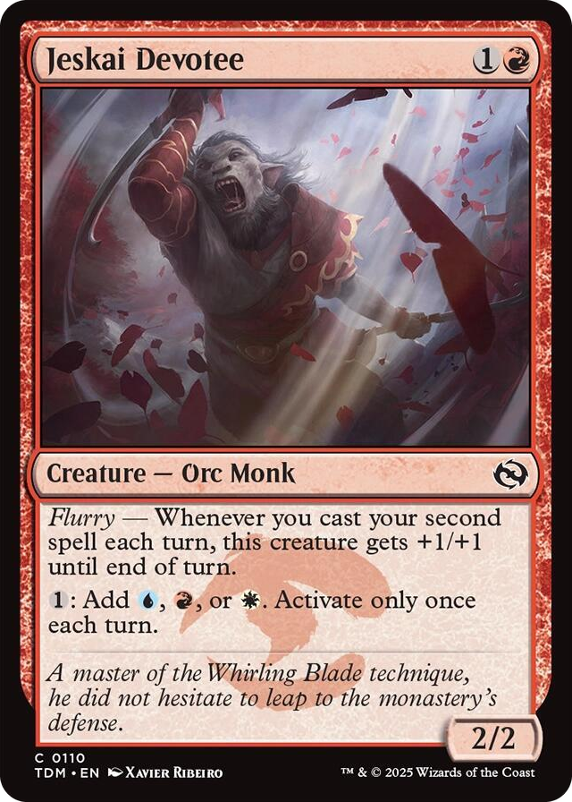 0110 Jeskai Devotee C Dragonstorm