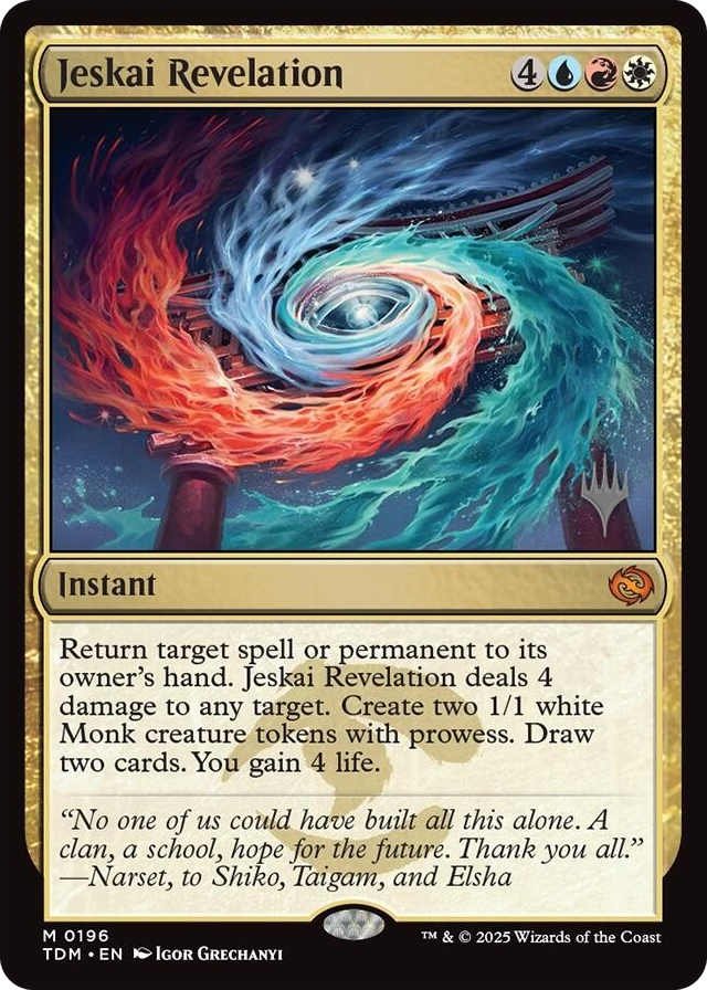 0196 Jeskai Revelation M Promo Pack: Tarkir: Dragonstorm