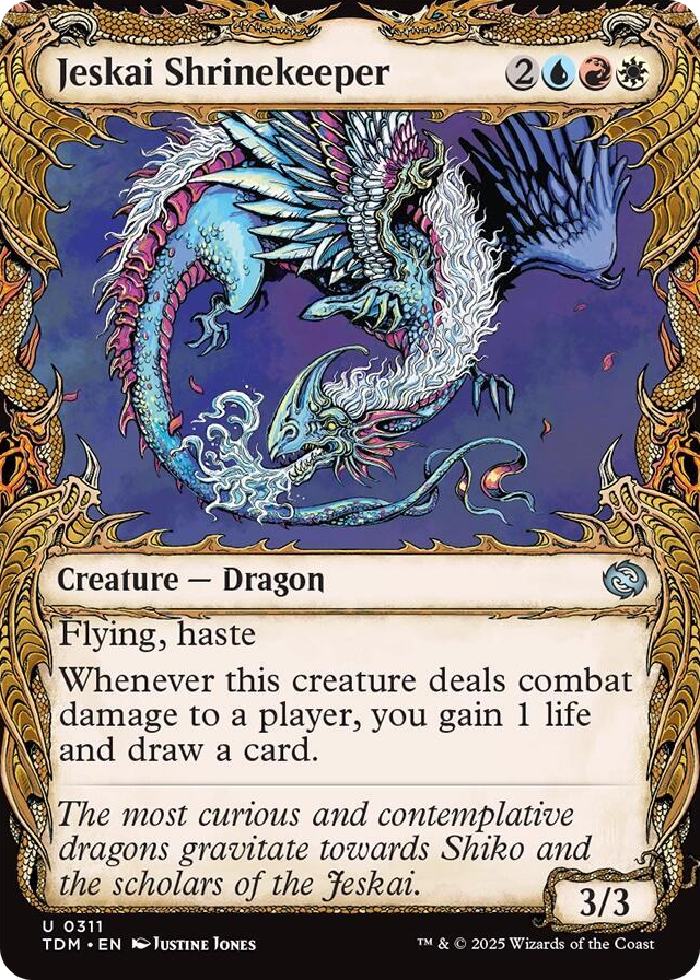 0311 Jeskai Shrinekeeper (Showcase) U Dragonstorm