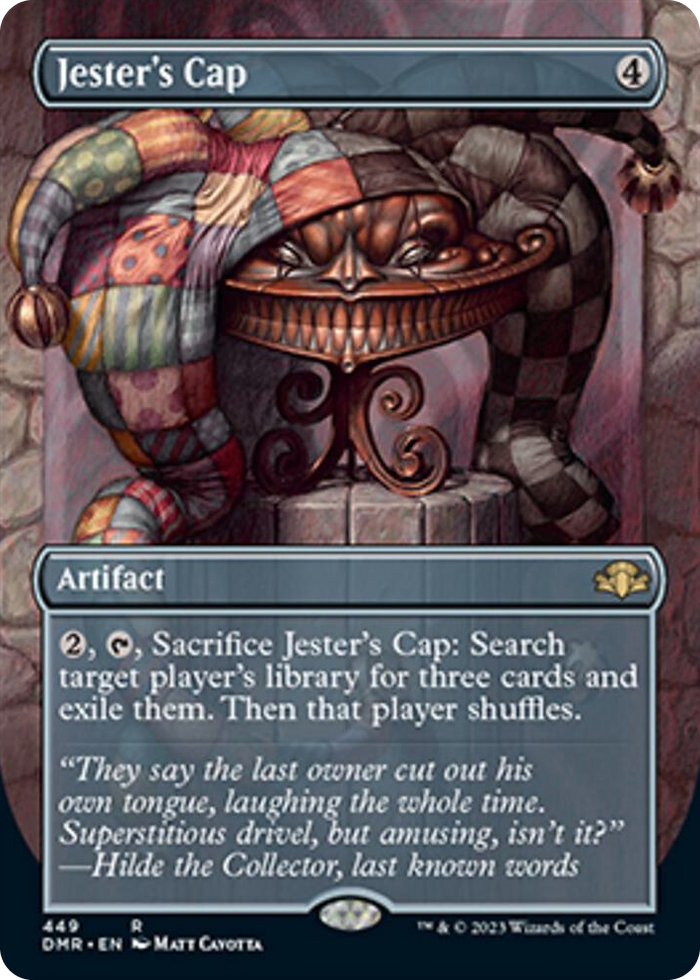 Jester's Cap (Borderless) #449 R - Dominaria Remastered Pokemon card