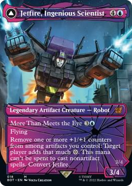 0018 Jetfire, Ingenious Scientist (Shattered Glass) M Universes Beyond: Transformers