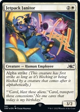 0301 Jetpack Janitor (Galaxy Foil) C Unfinity