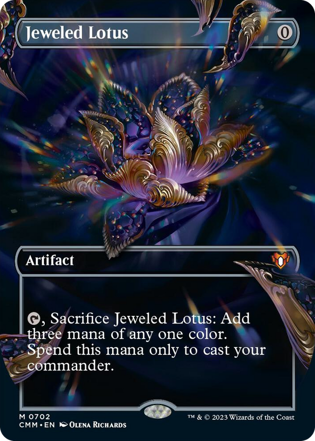 0702 Jeweled Lotus (Borderless) M Commander Masters