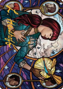 0073 Jhoira, Ageless Innovator Art Card (Gold-Stamped Signature) S Art Series: Dominaria United
