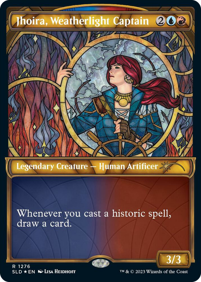 Jhoira, Weatherlight Captain (Halo Foil) #1276 R - Secret Lair Drop Series Pokemon card