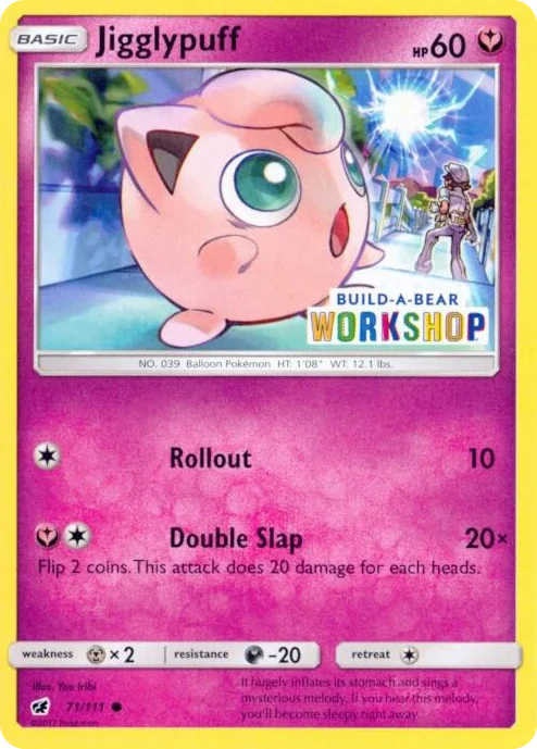 0071 Jigglypuff - 71/111 (Build-A-Bear Workshop Exclusive) Promo Miscellaneous Cards & Products