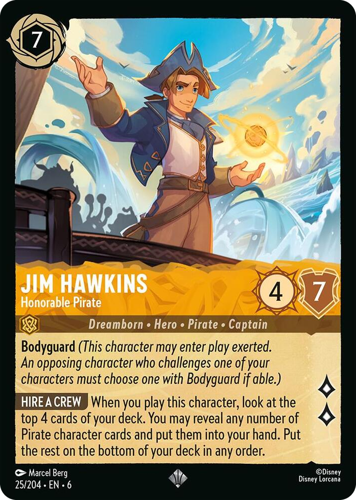 0025 Jim Hawkins - Honorable Pirate Super Rare Azurite Sea