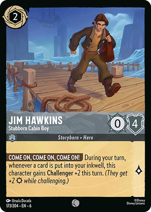 0173 Jim Hawkins - Stubborn Cabin Boy Common Azurite Sea
