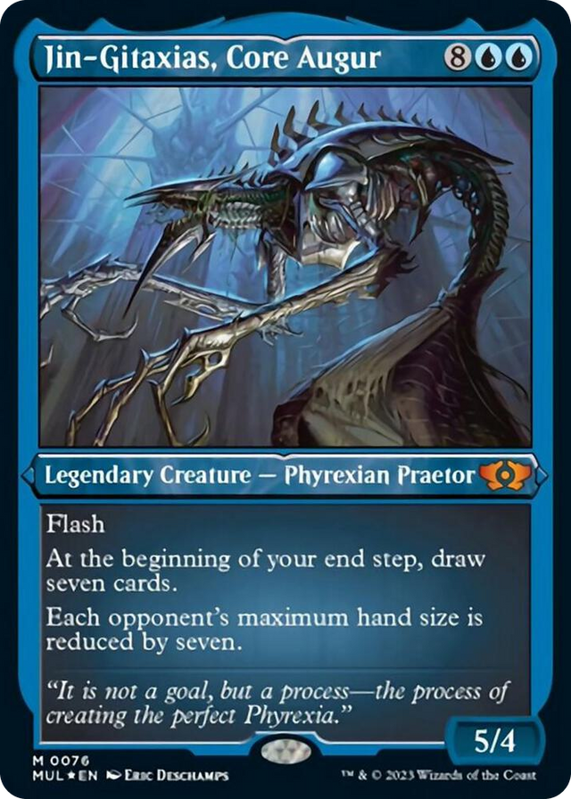 0076 Jin-Gitaxias, Core Augur (Foil Etched) M March of the Machine: Multiverse Legends