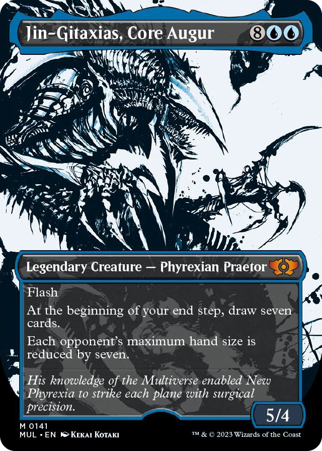 Jin-Gitaxias, Core Augur (Halo Foil) #141 M - March of the Machine: Multiverse Legends Pokemon card