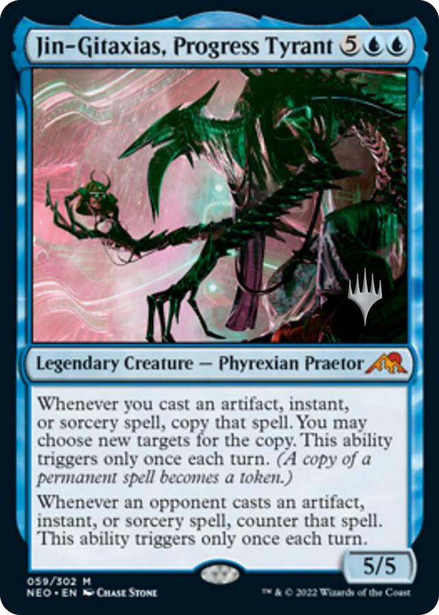 0059 Jin-Gitaxias, Progress Tyrant M Promo Pack: Kamigawa: Neon Dynasty