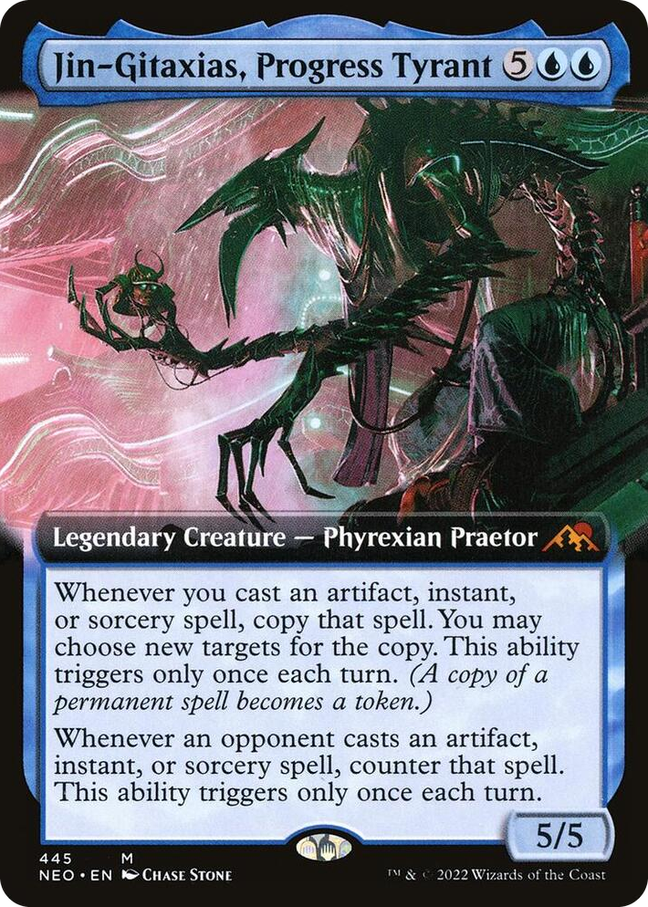 0445 Jin-Gitaxias, Progress Tyrant (Extended Art) M Kamigawa: Neon Dynasty