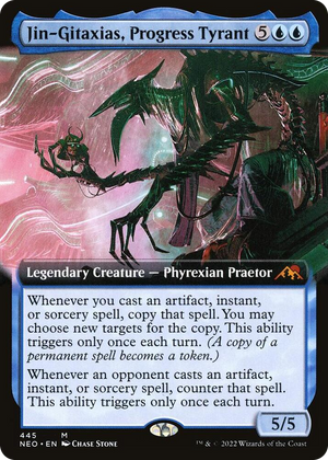 0445 Jin-Gitaxias, Progress Tyrant (Extended Art) M Kamigawa: Neon Dynasty