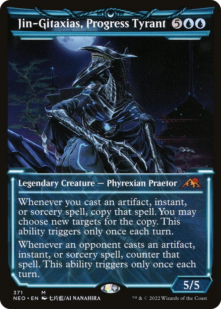 0371 Jin-Gitaxias, Progress Tyrant (Showcase) M Kamigawa: Neon Dynasty