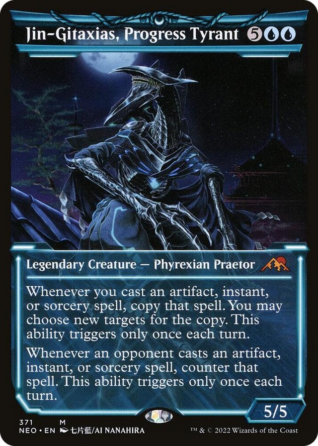 0371 Jin-Gitaxias, Progress Tyrant (Showcase) M Kamigawa: Neon Dynasty