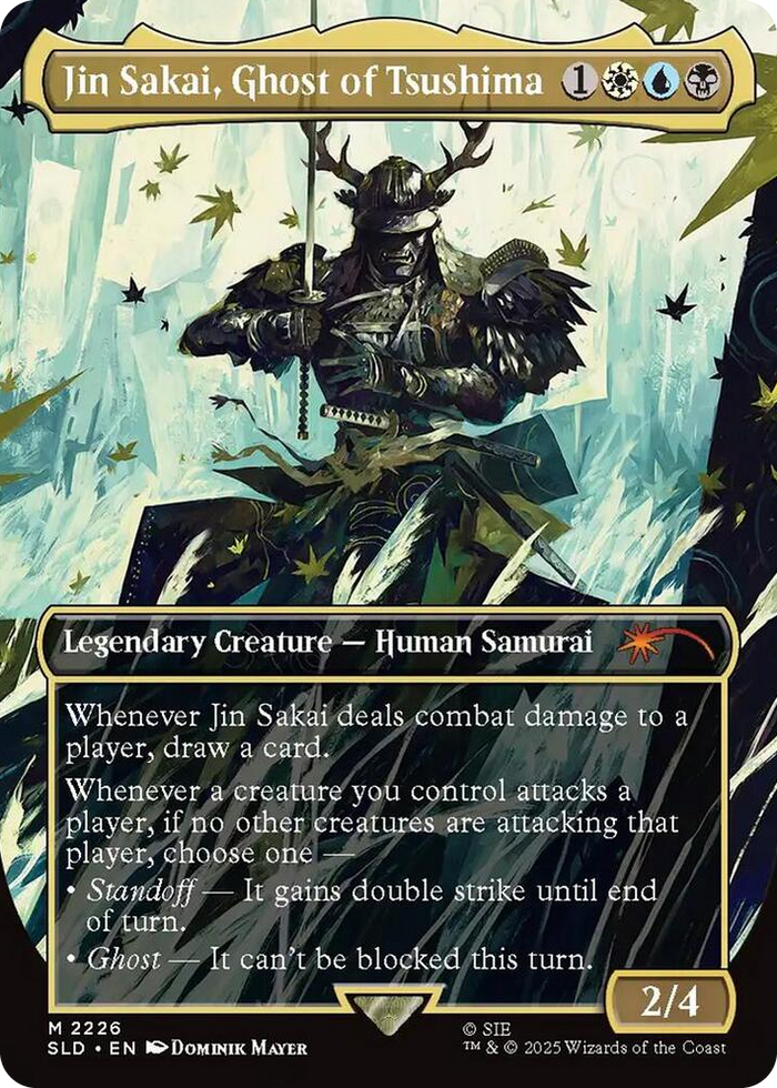 Jin Sakai, Ghost of Tsushima #2226 M - Secret Lair Drop Series Pokemon card